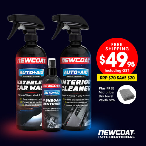 Waterless Car Wash + Dashboard Restorer + Interior Cleaner